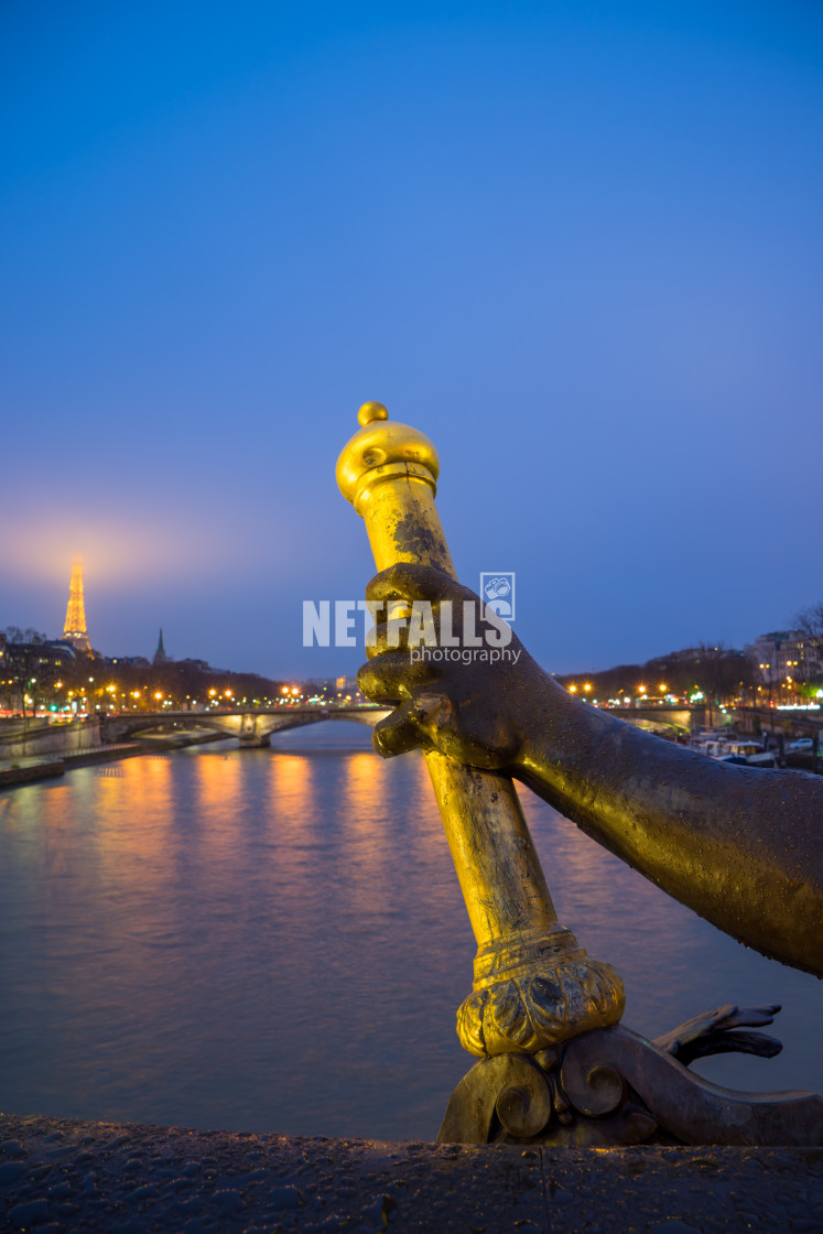 "Bridge of the Alexandre III, Paris" stock image