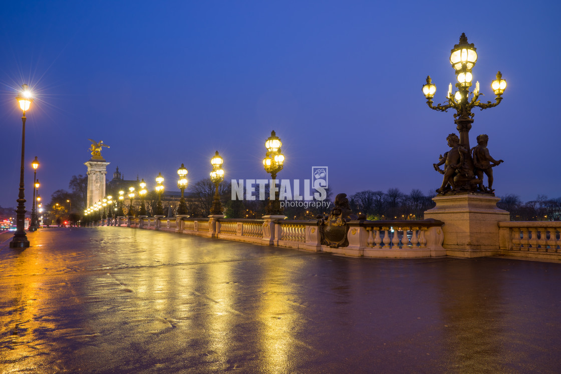 "Bridge of the Alexandre III, Paris" stock image