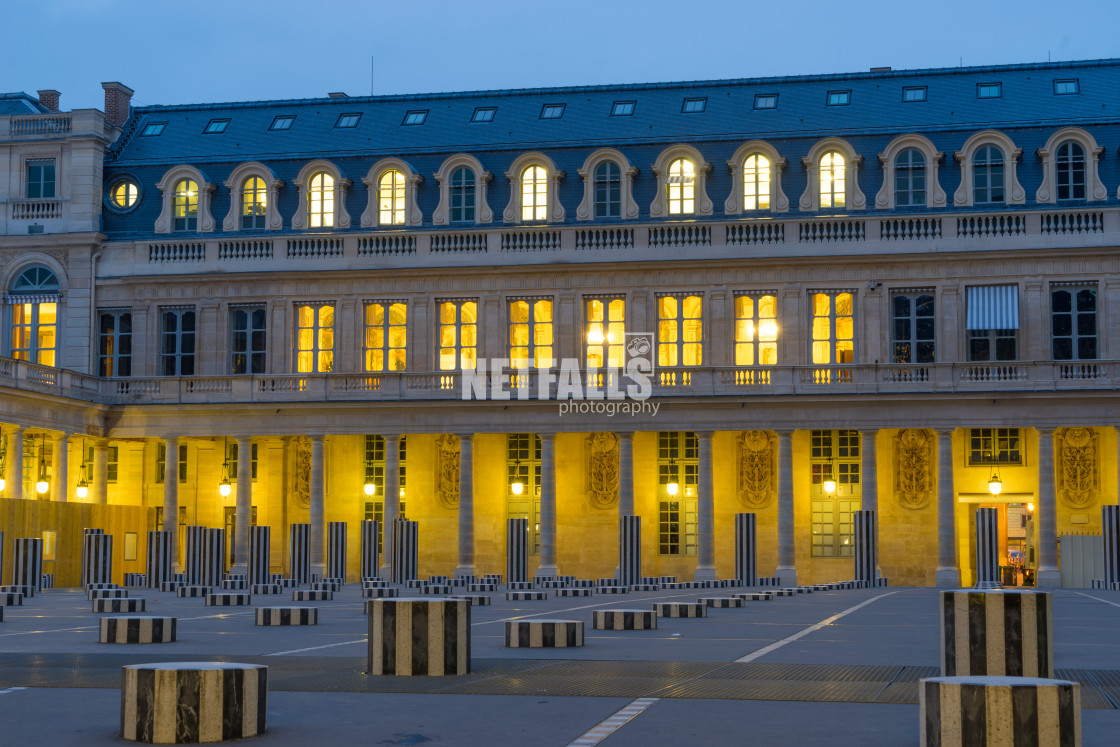 "Colonnes de Buren in Palais Royal Paris" stock image