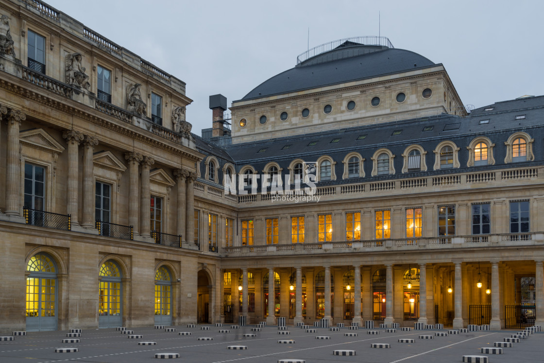 "Colonnes de Buren in Palais Royal Paris" stock image