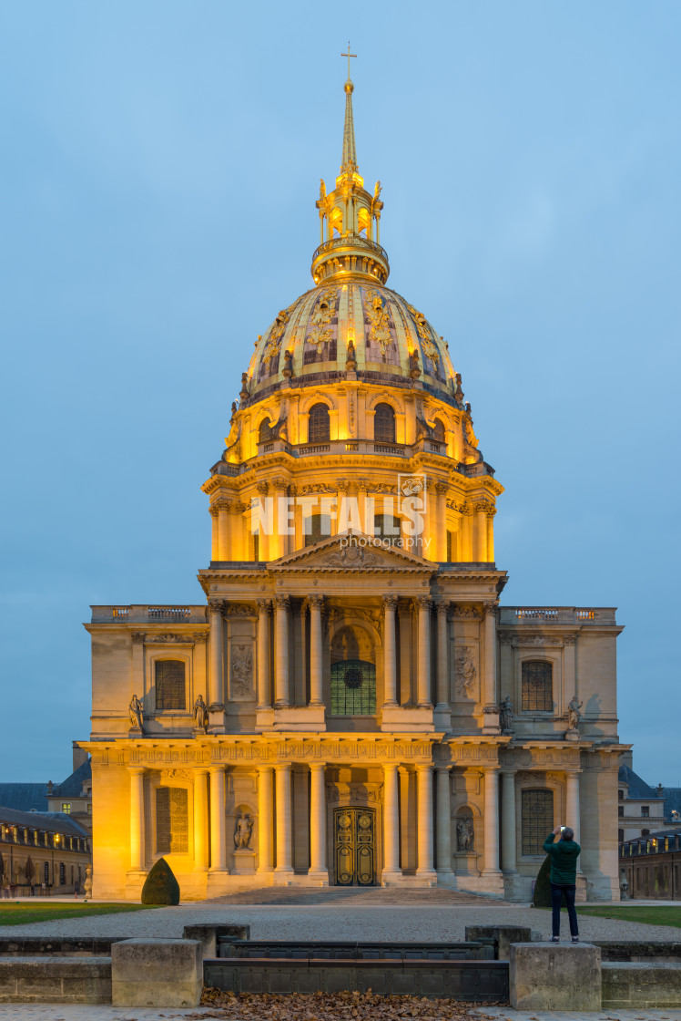 "Hotel des Invalides in Paris France final resting place of Napoleon Bonaparte" stock image