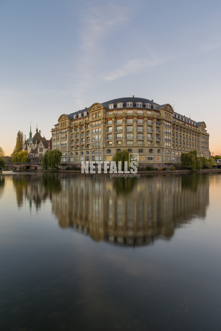 "View of Strasbourg France the river" stock image