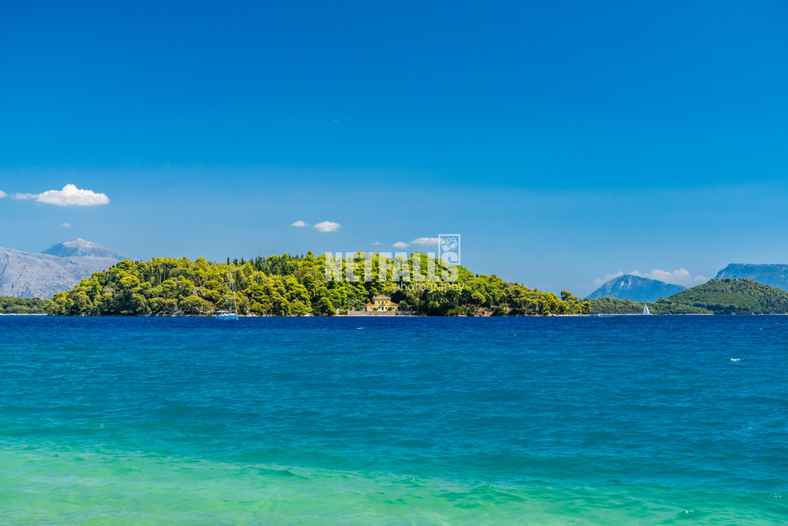 "Nidri on the island of Lefkas" stock image