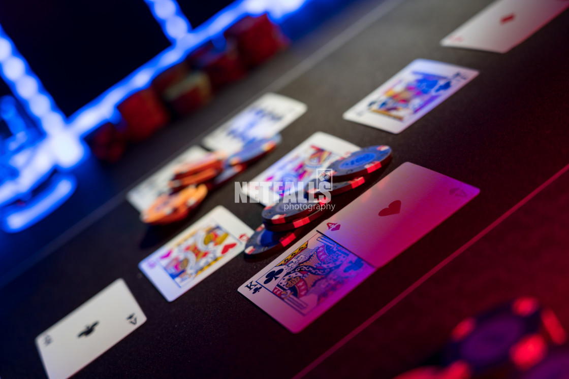 "High stakes Poker game" stock image