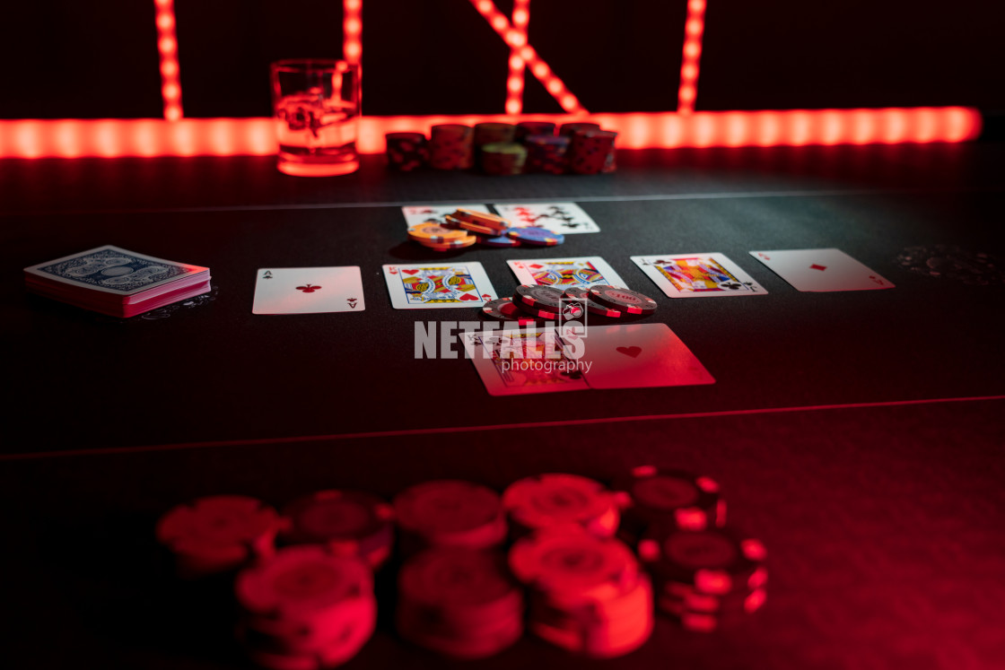 "High stakes Poker game" stock image