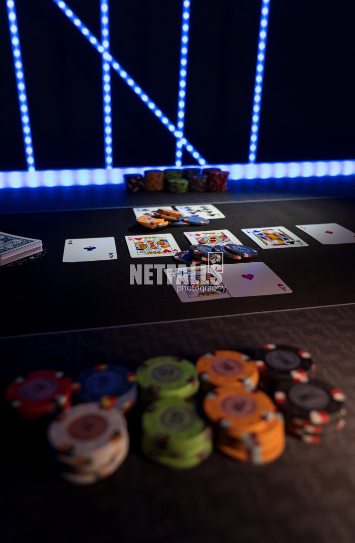 "High stakes Poker game" stock image