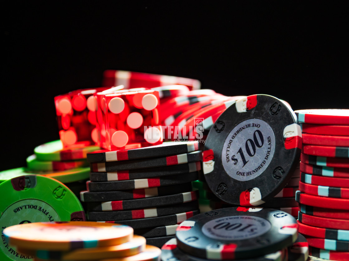 "Casino Craps dice close up" stock image