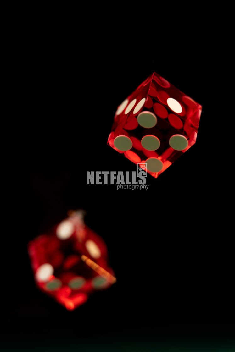 "Casino Craps dice close up" stock image