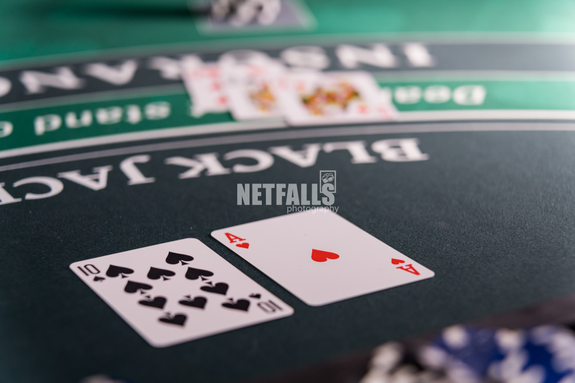 "Casino Black Jack table" stock image