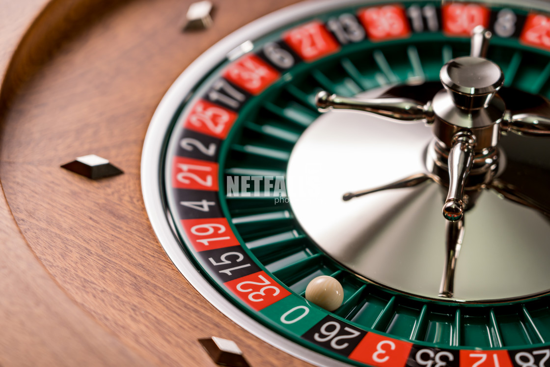 "Roulette table close up at the Casino" stock image