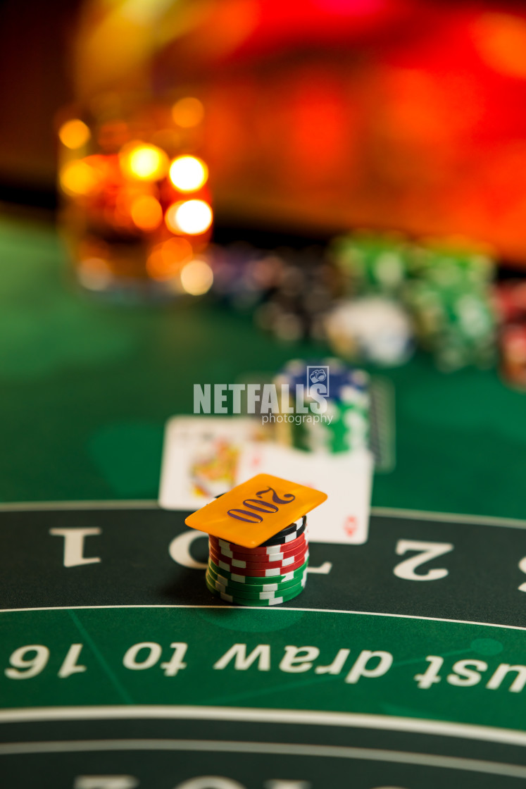 "Casino Black Jack table" stock image