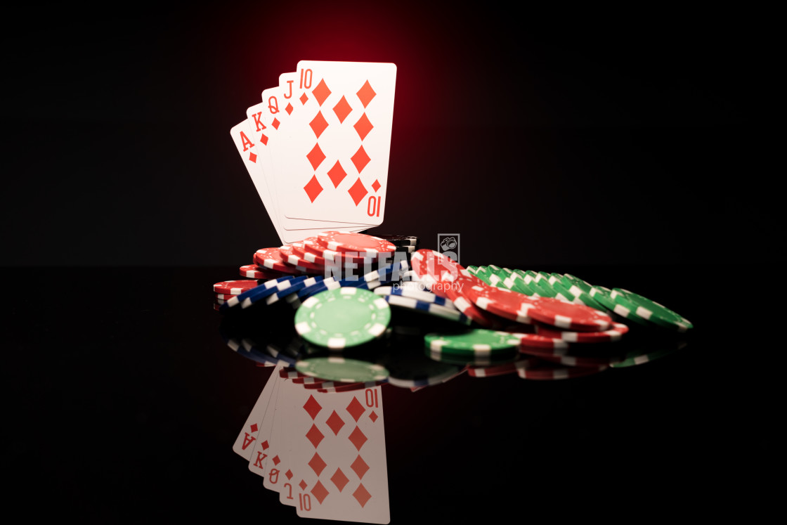 "High stakes Poker game" stock image