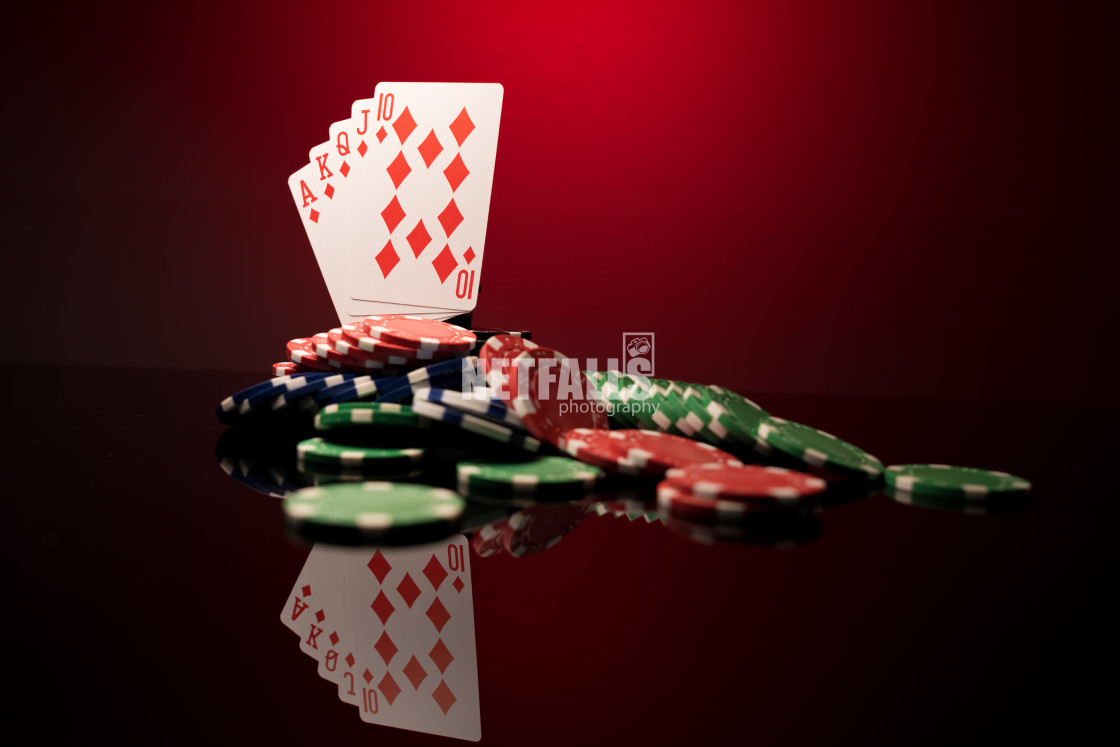 "High stakes Poker game" stock image