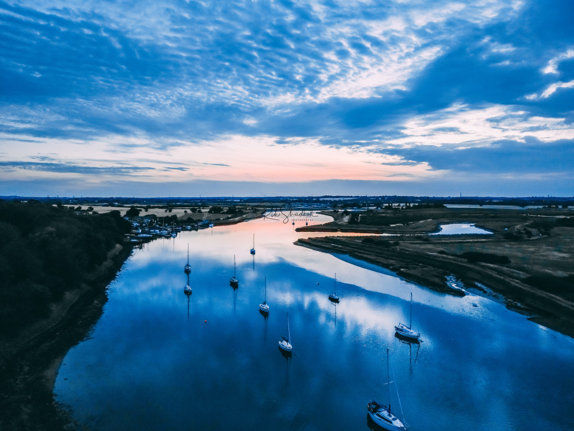 "River Sunset" by Rik Shadbolt - $12.24 "River Sunset" stock image