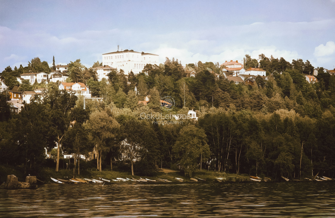 "Pispala from the Lake Pyhäjärvi" stock image