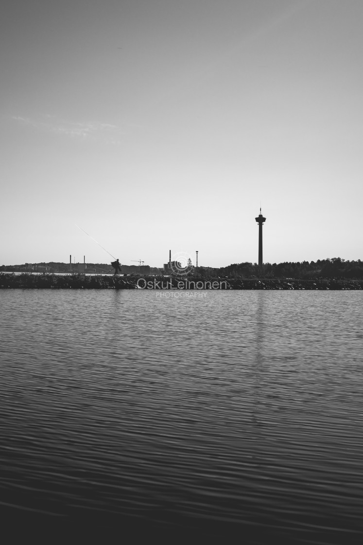 "Fisherman And Observation Tower" stock image