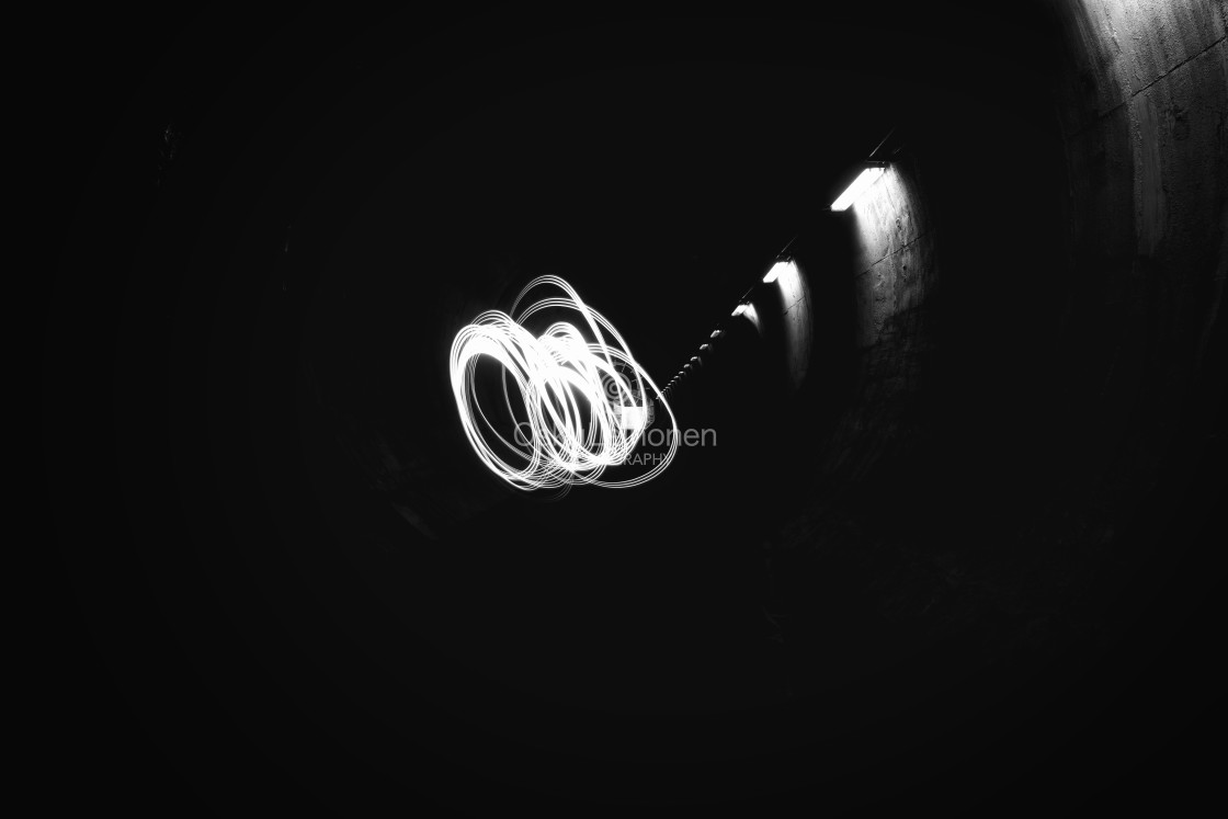"Playing Light IV (Tunnel)" stock image