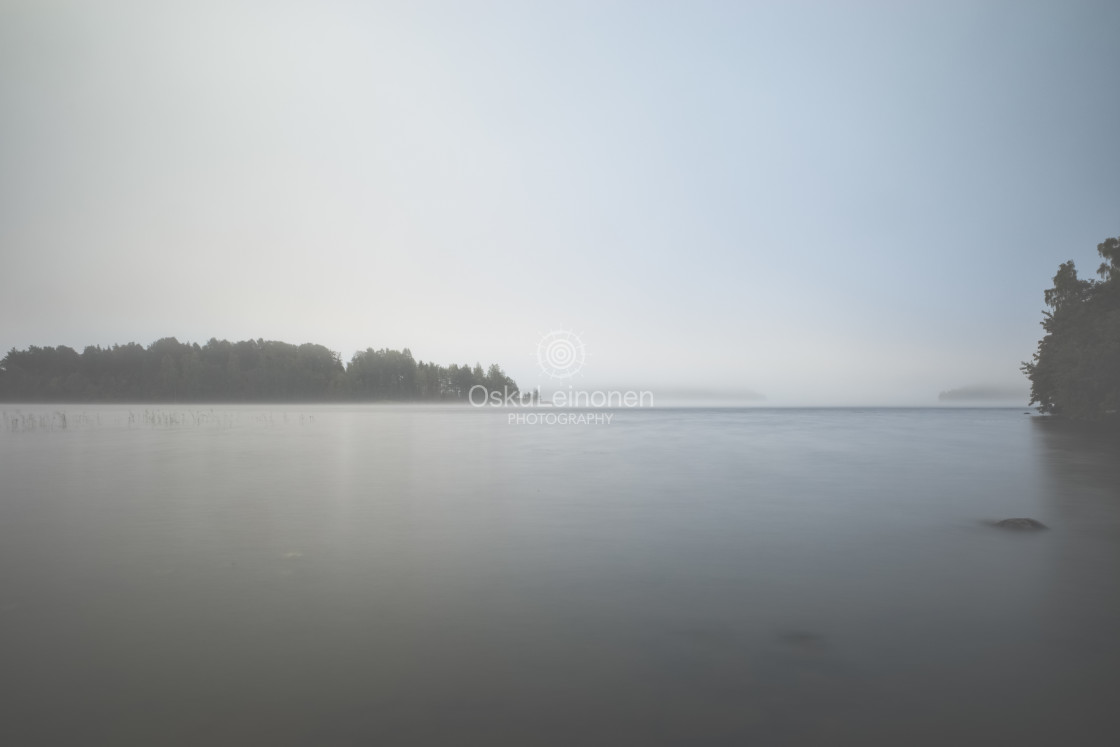 "Sauna Island In A Mist VI" stock image