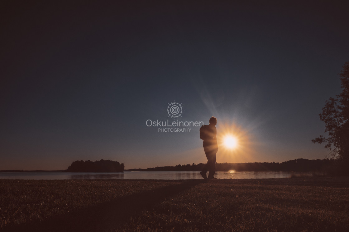 "Next To Sun I (Walking)" stock image