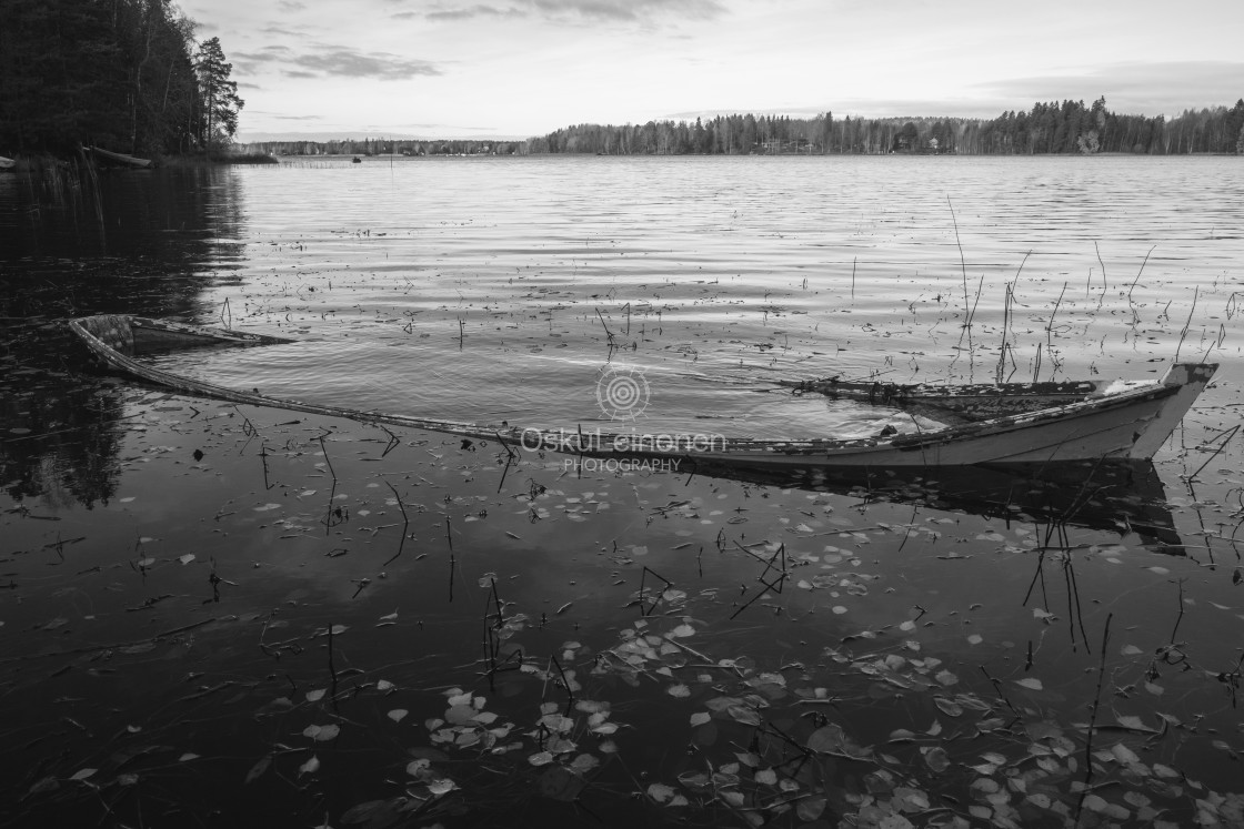 "Weathered Rowing Boat II" stock image