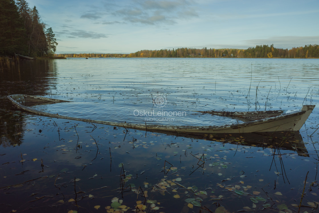 "Weathered Rowing Boat I" stock image