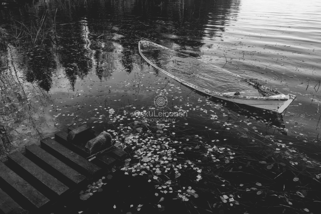 "Weathered Rowing Boat III" stock image