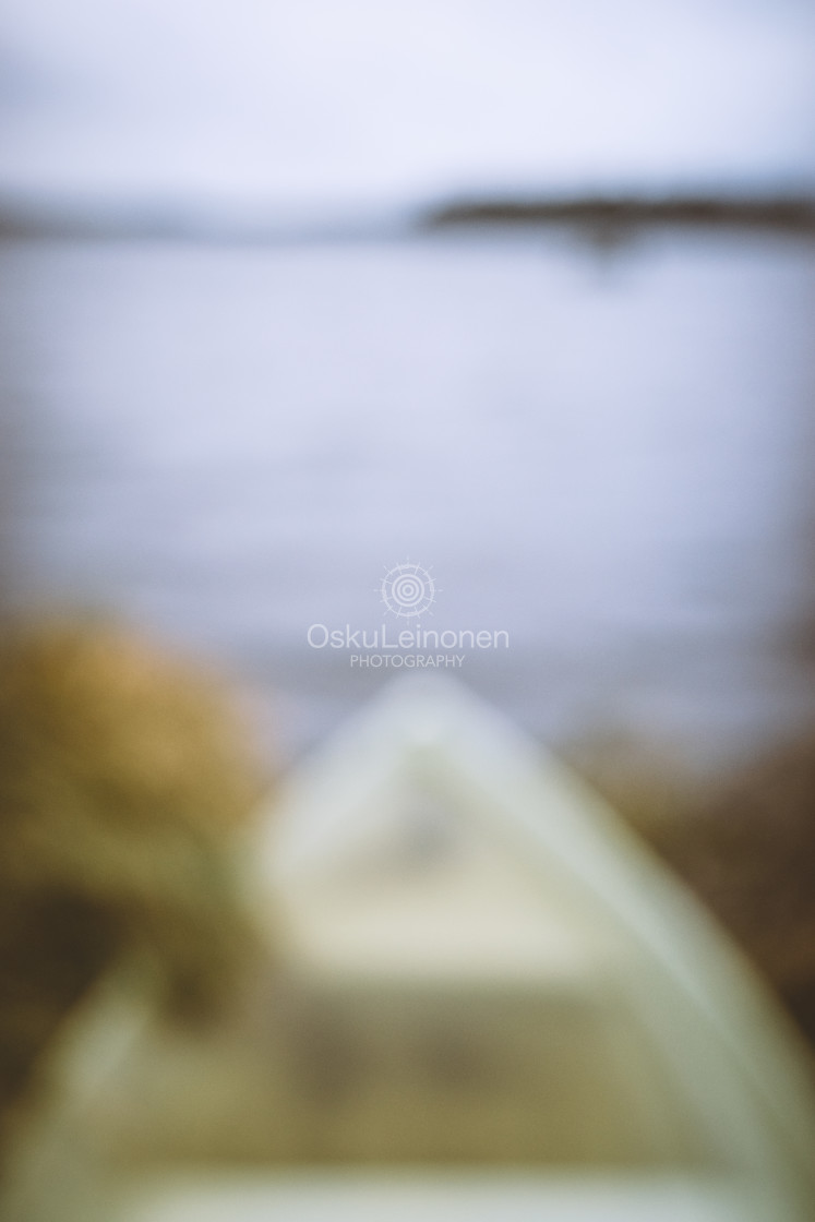 "Dreamy View IX (Rowing Boat)" stock image