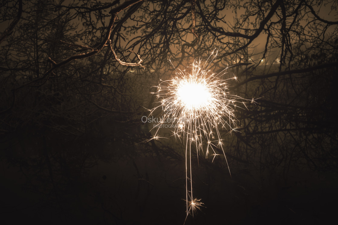 "Five Elements II (Sparking Fire)" stock image