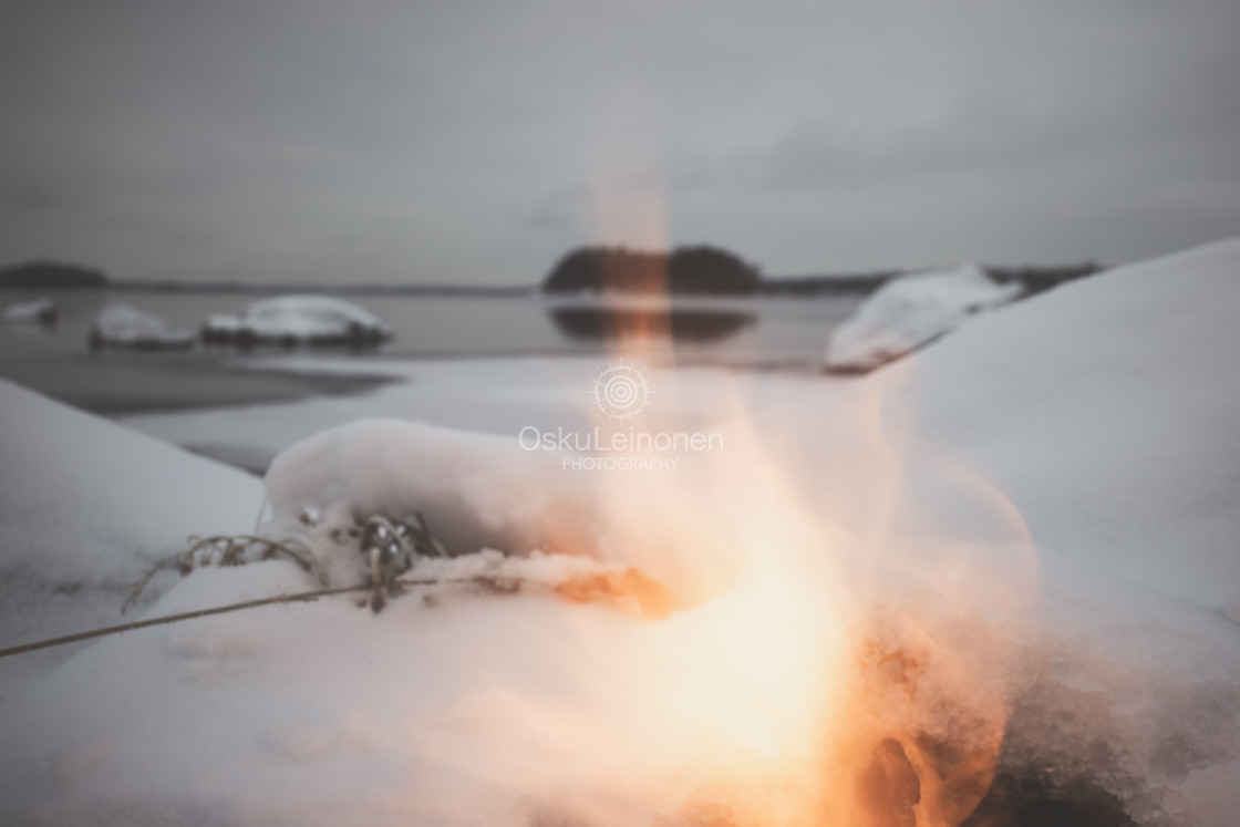 "Fire And Lake XI" stock image