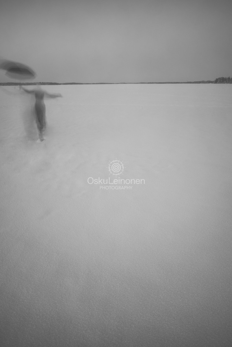 "A Man And Umbrella V" stock image