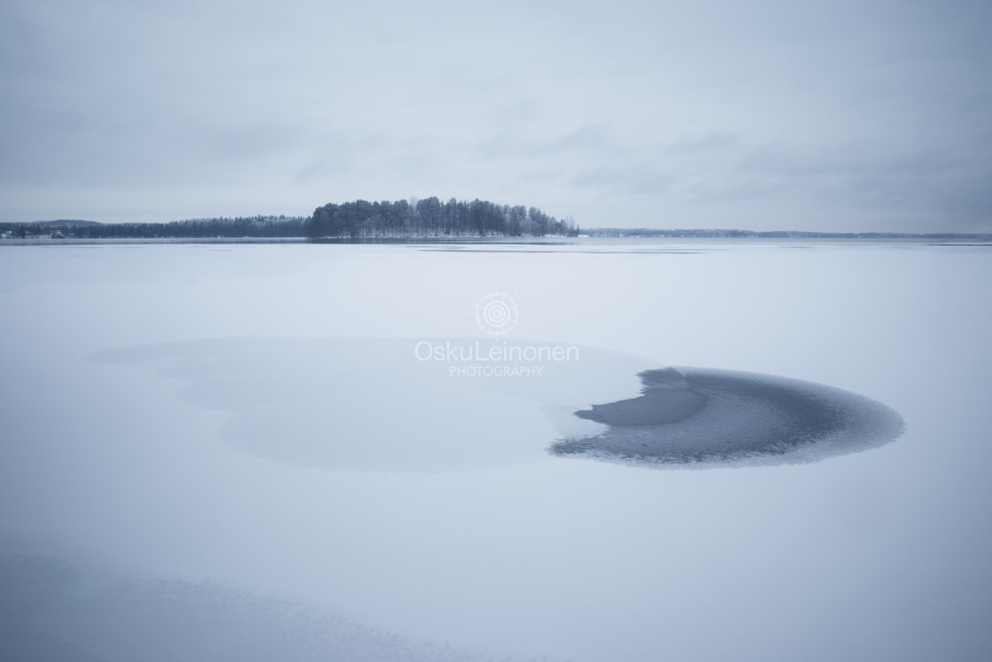 "Art Of Winter X (Iced Lake)" stock image