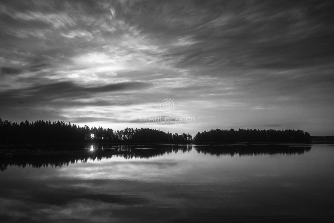 "Sunrise II (Näsijärvi)" stock image