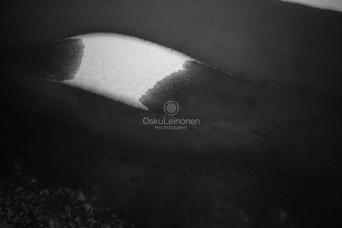 "Melted Ice XII (Lake Patterns)" stock image