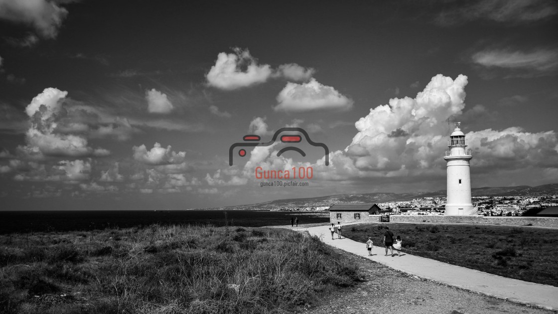 "Lighthouse in Paphos" stock image