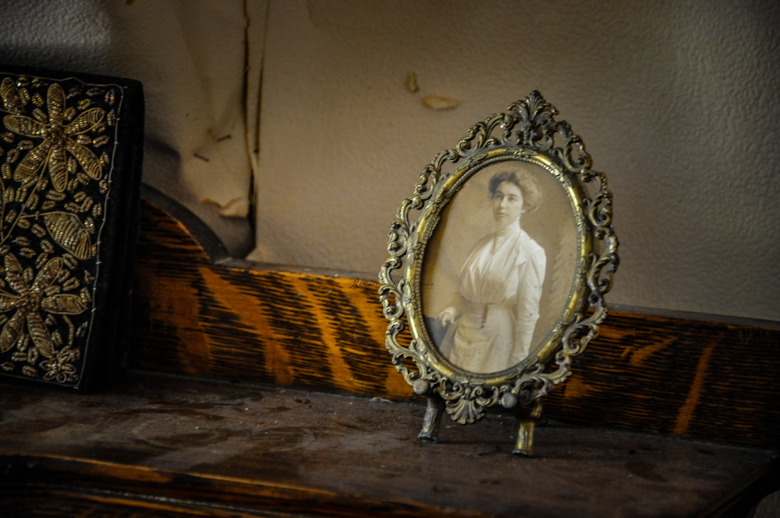 "Old Portrait Bannack Montana" stock image