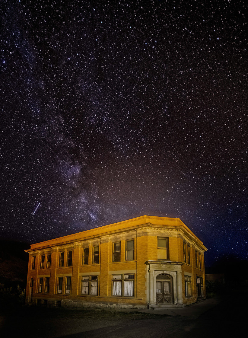 "Night Sky Morris Bank" stock image