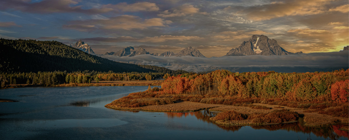 "Snake River Sunrise" stock image