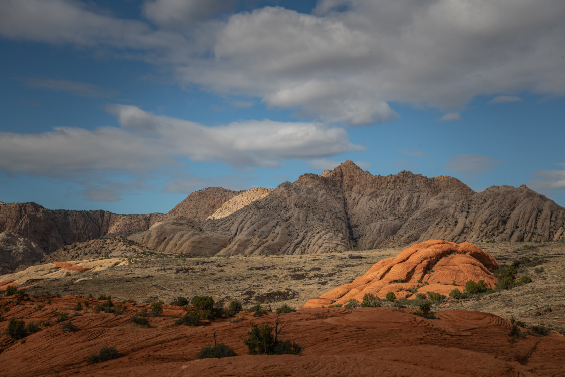 "Sunset in Snow Canyon State Park Utah" stock image