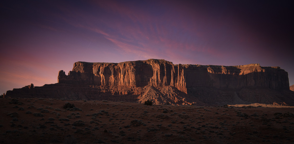 "Monument Valley Sunset" stock image