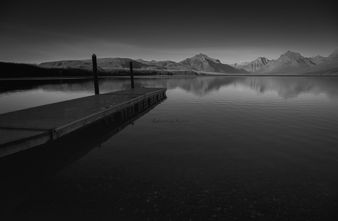 "Lake McDonald Glacier NP" stock image