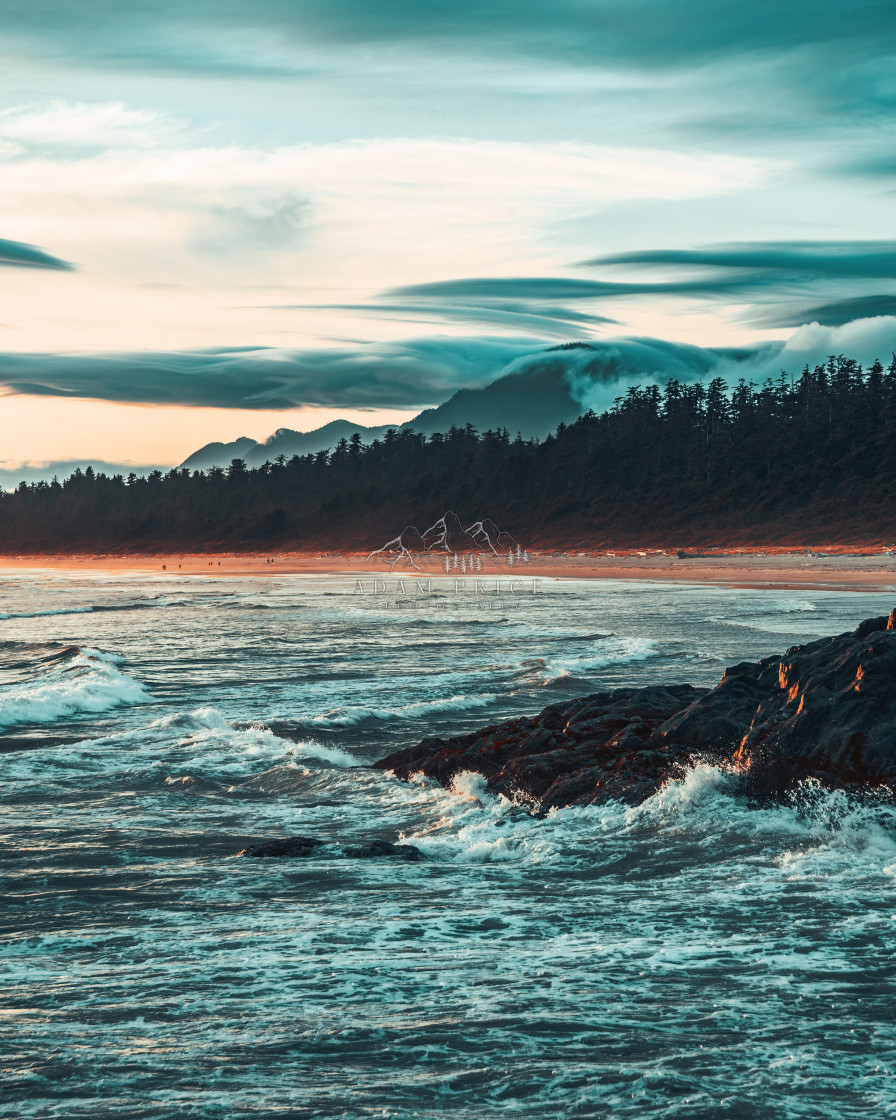 "Tofino Splashes at Sunset" by Adam Price - $12.26 "Tofino Splashes at Sunset" stock image