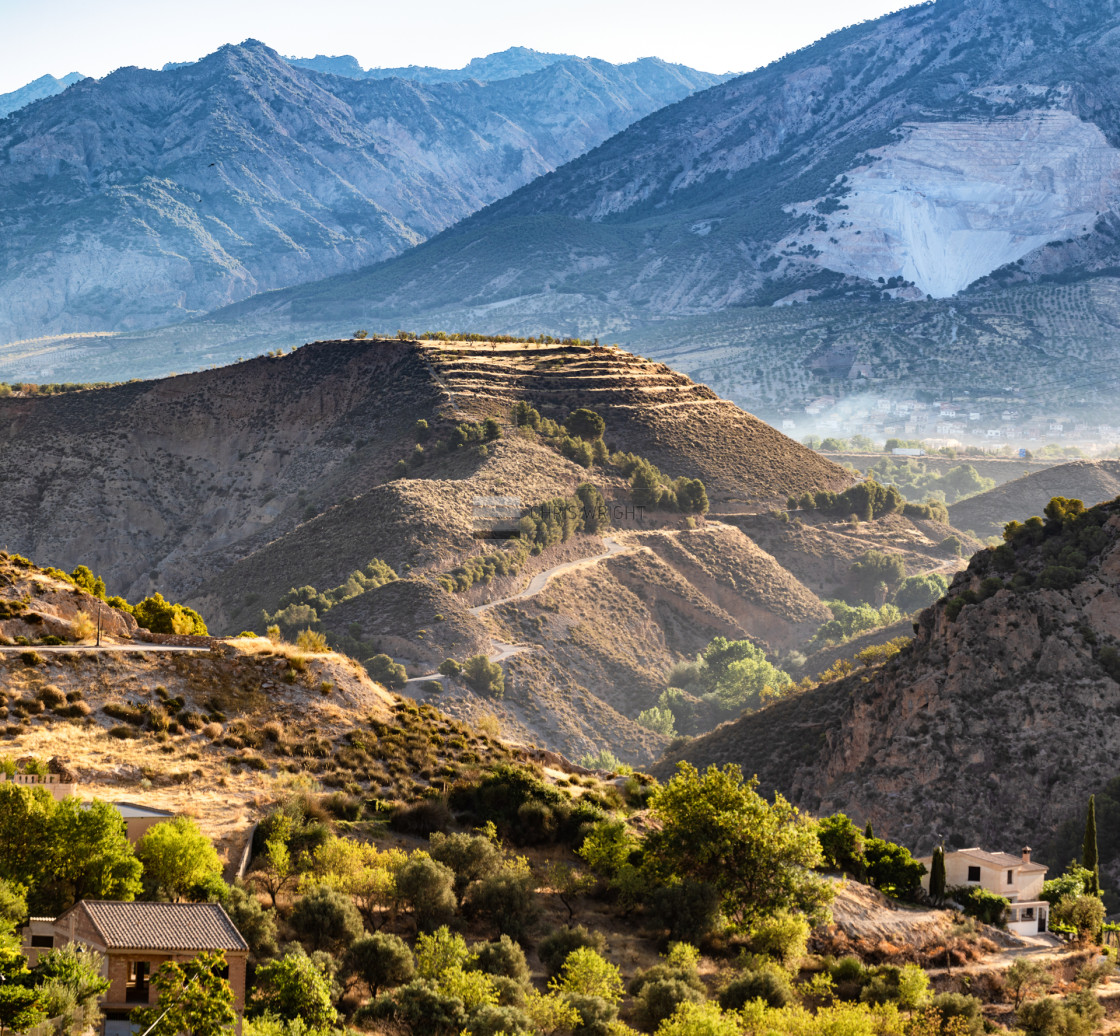 "Terraces and Quarries in the Sierra Nevada" by Chris Wright - $49.52 "Terraces and Quarries in the Sierra Nevada" stock image