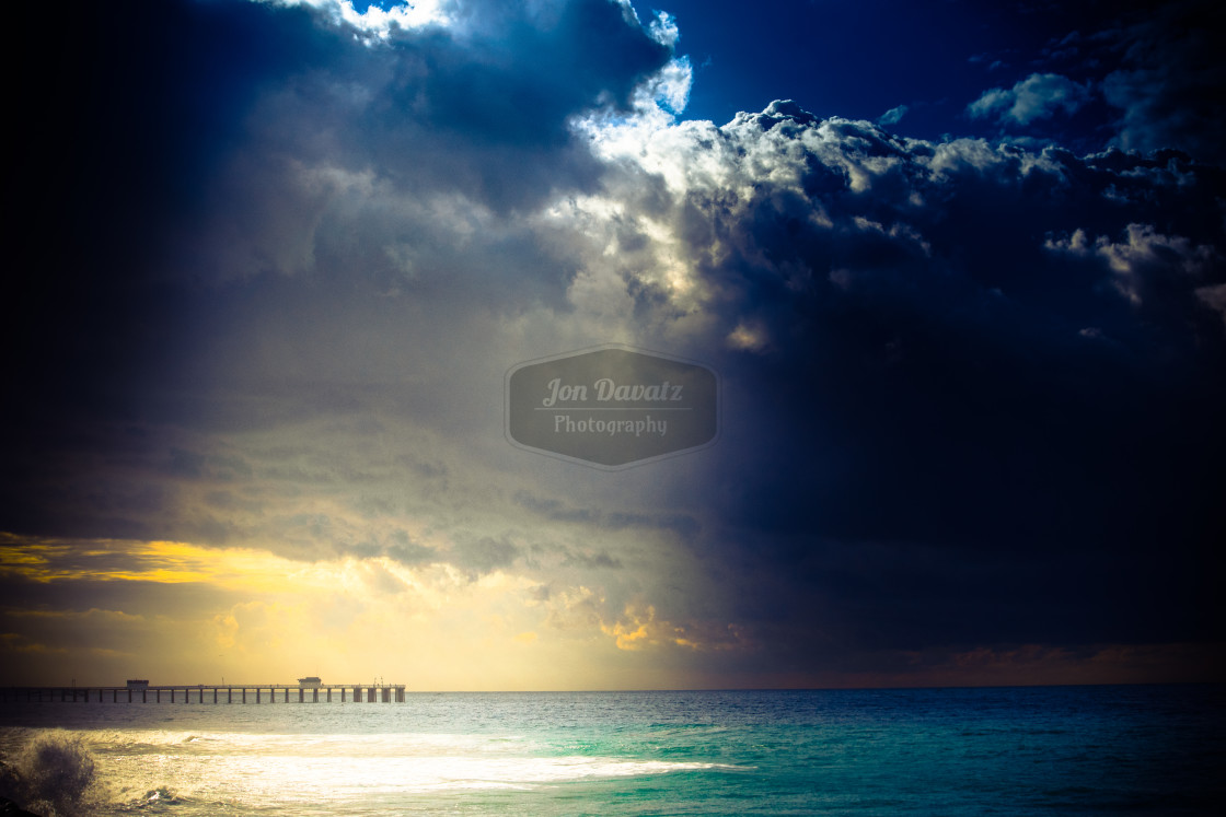 "Pier in the Morning" stock image