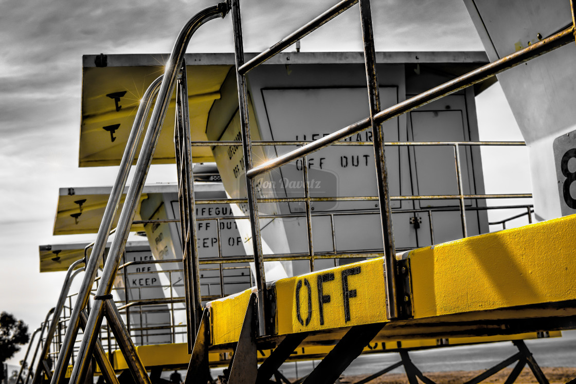 "Lifeguard Towers" stock image