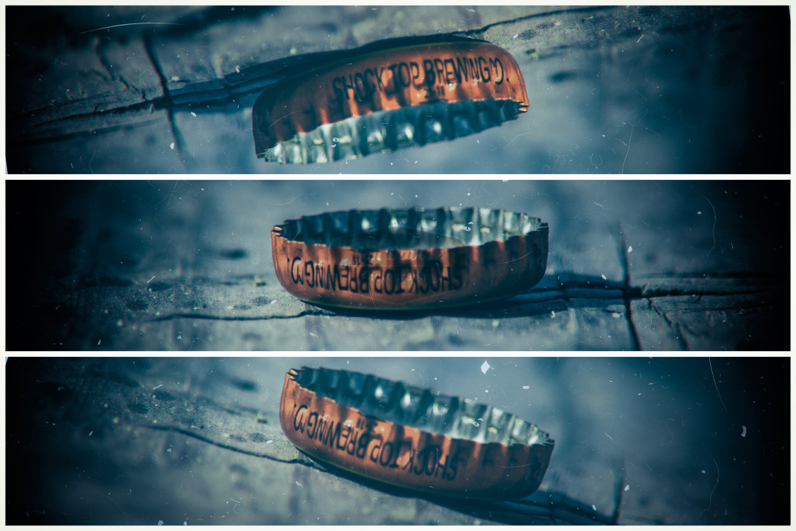 "Beer Bottle Top Abstract" stock image