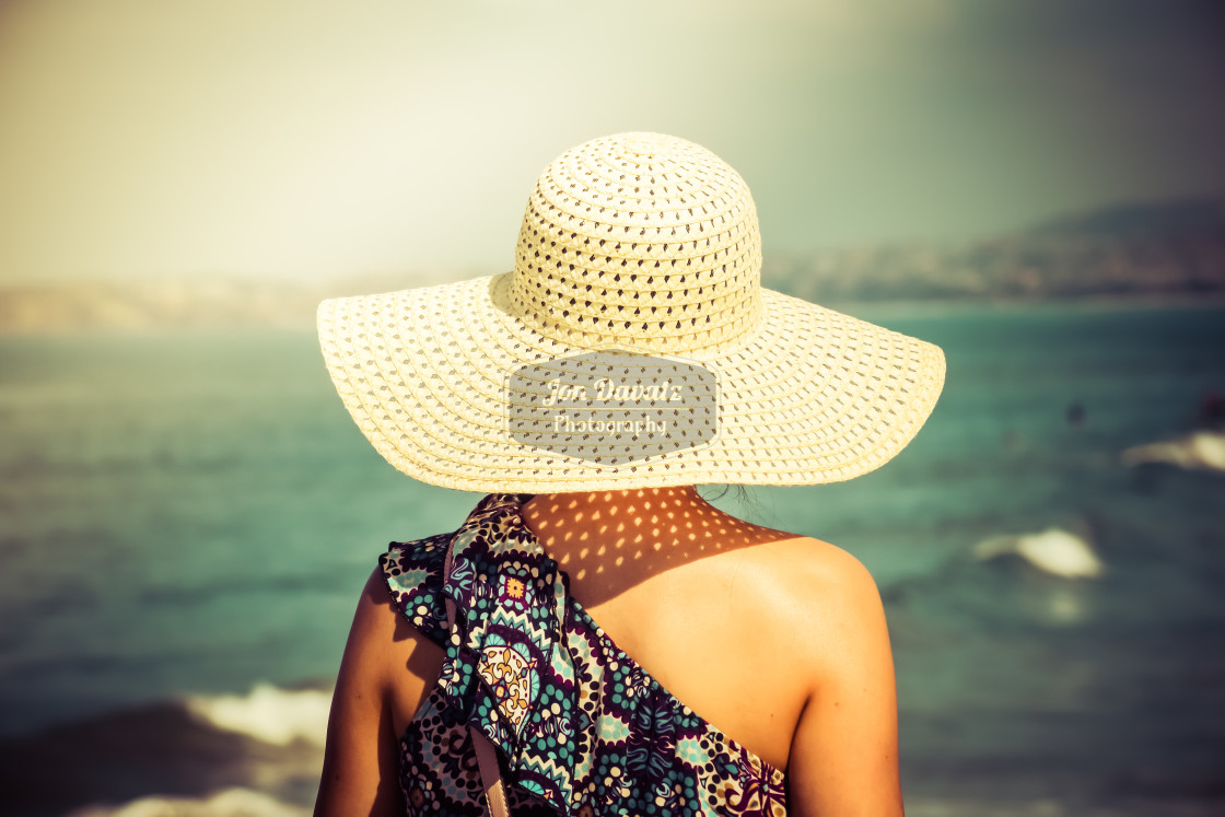 "The Lady and the Sea" stock image