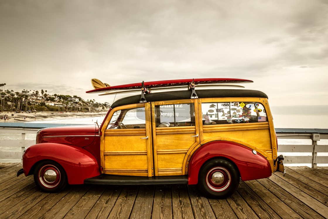 "Woody on a Pier" stock image