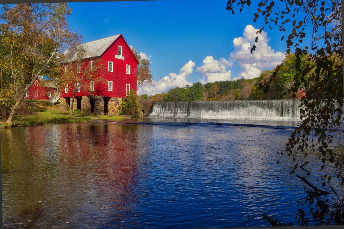 "Starr's Mill - Georgia" by Jon Davatz Photography - £10.00 "Starr's Mill - Georgia" stock image
