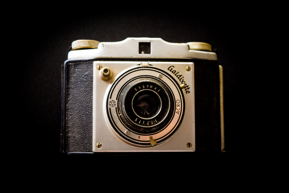 "Vintage Camera: Goldixette" stock image