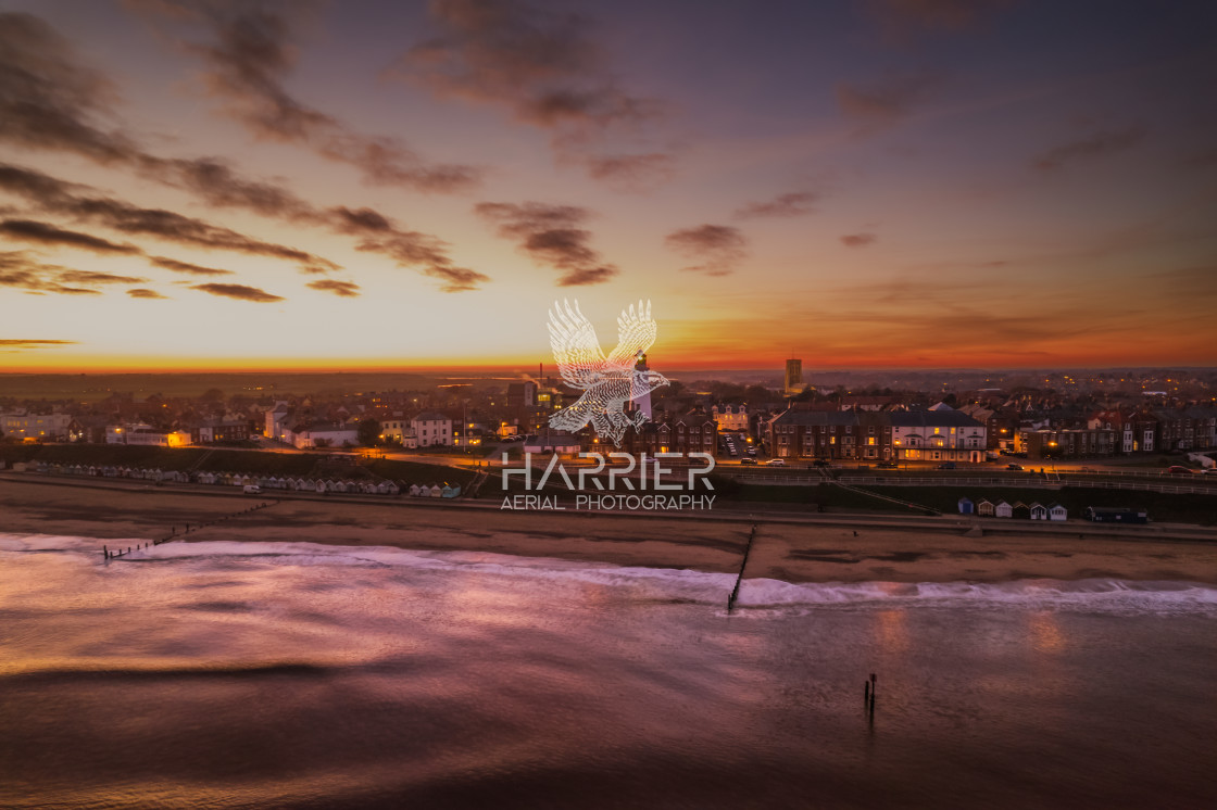 "Southwold Sunset" stock image